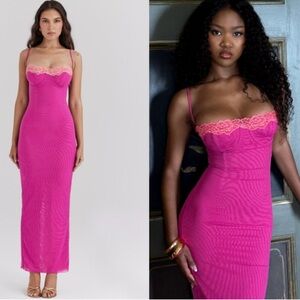 House of CB Aiza Dress - Small (A/C) Raspberry (Worn 1x)